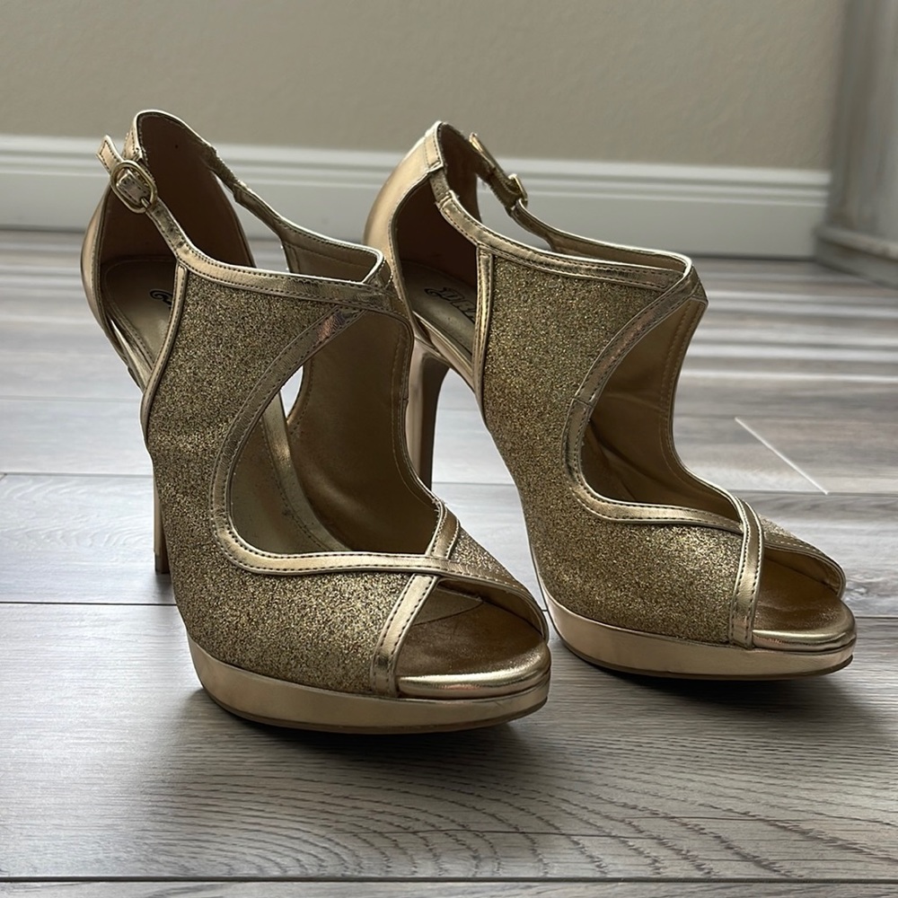 Gold Brash High Heels